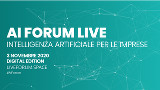 A novembre parte AI Forum Live, evento digitale incentrato sull'IA