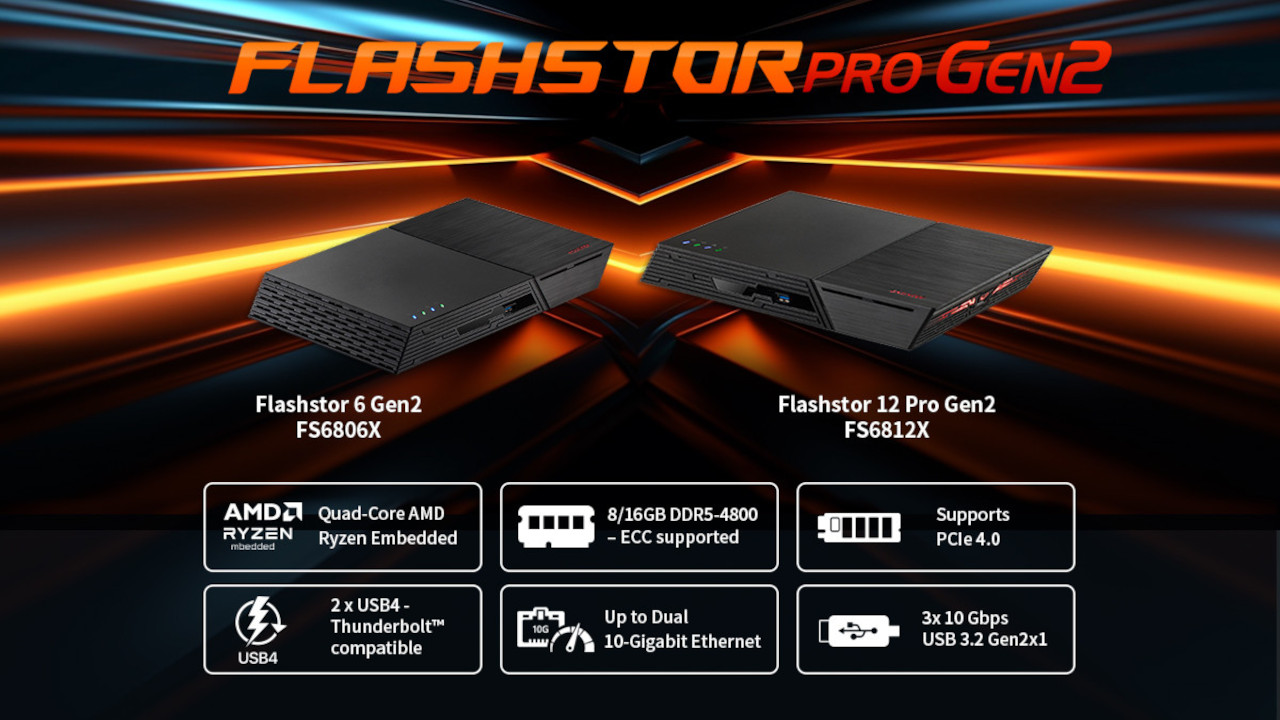 ASUSTOR presenta i Flashstor Gen2: NAS con SSD NVMe e CPU AMD Ryzen Embedded