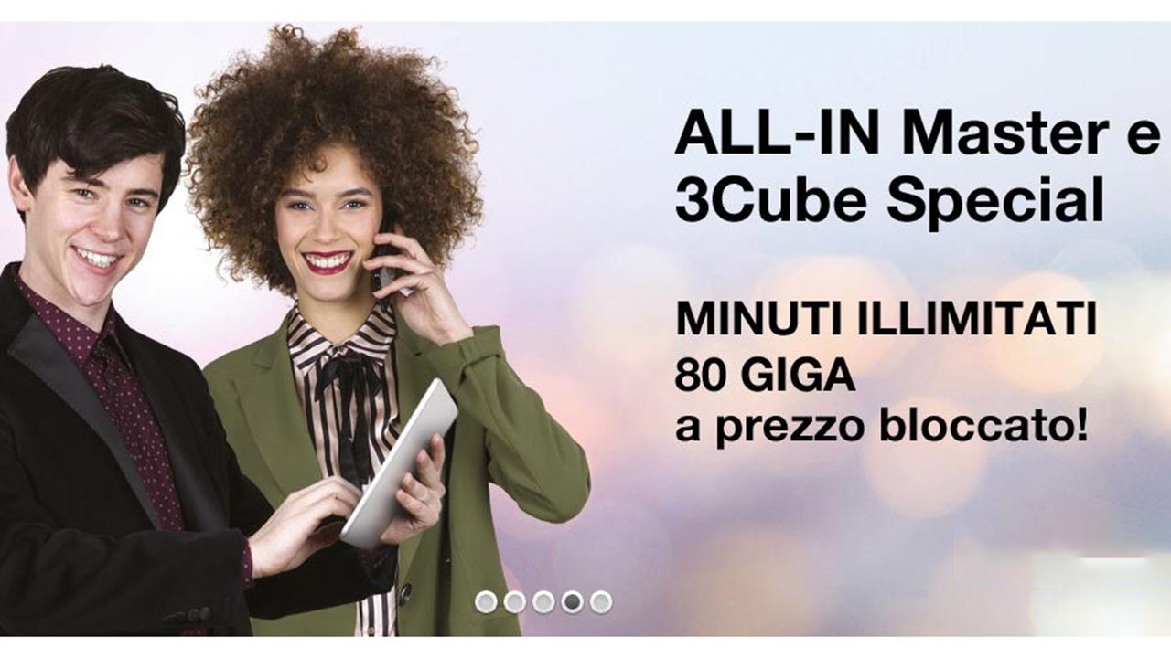 80 GB di traffico dati a 20 al mese con 3Cube: ecco la nuova proposta di 3Italia