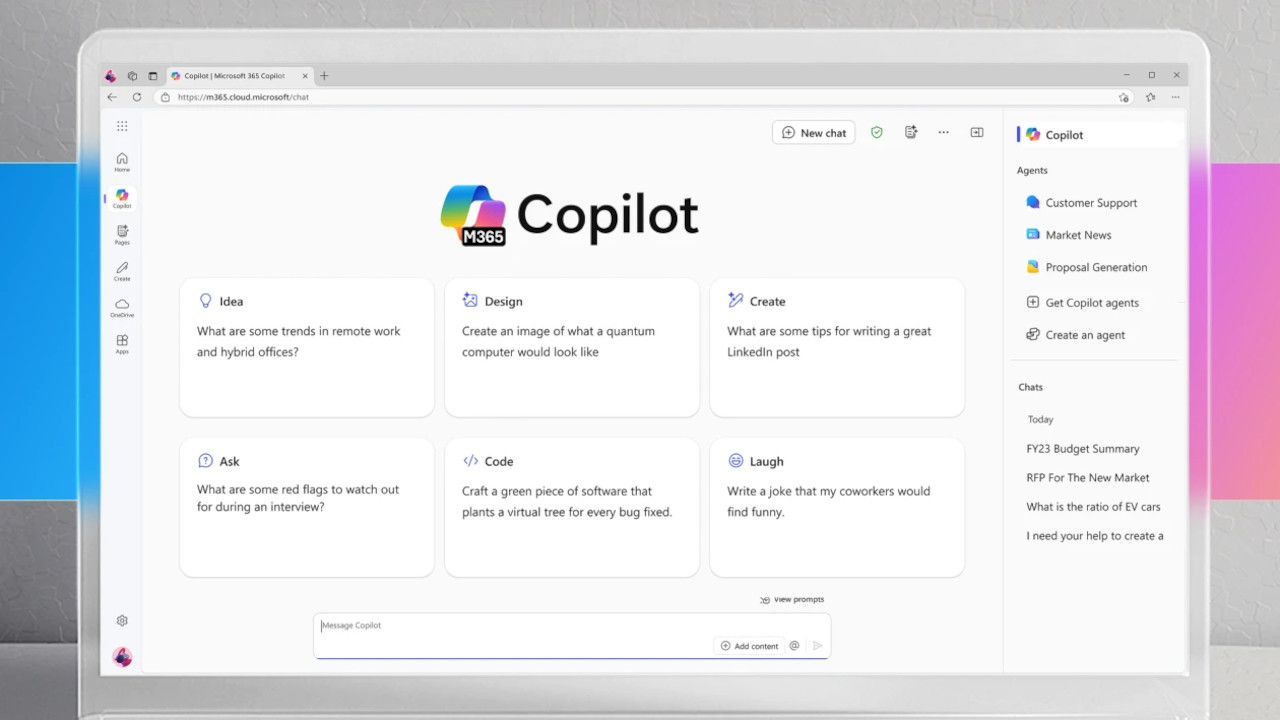 Arriva Microsoft 365 Copilot Chat, l'agente IA che paghi solo quando lo usi