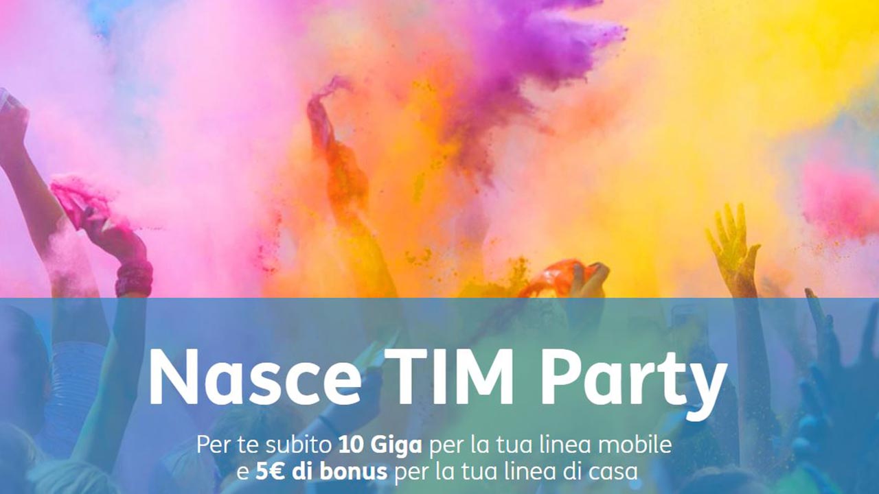 TIM Party premia ogni settimana i clienti più affezionati. Si parte con 10GB gratis