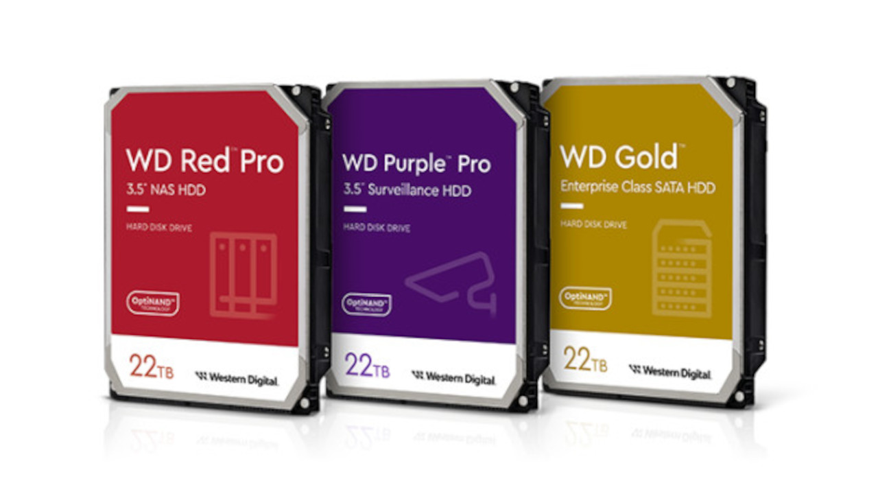 Da Western Digital arrivano i primi hard disk da 22 TB