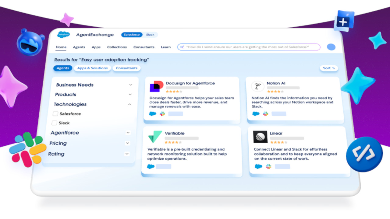 Arriva AgentExchange, il marketplace di agenti e applicazioni di Salesforce