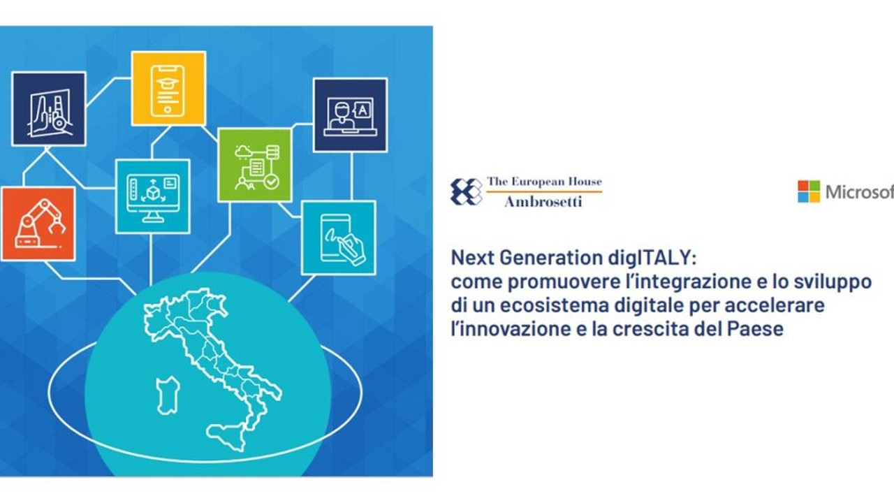 Per rilanciare il Paese serve politica industriale del digitale. Lo studio di Microsoft e The European House  Ambrosetti 