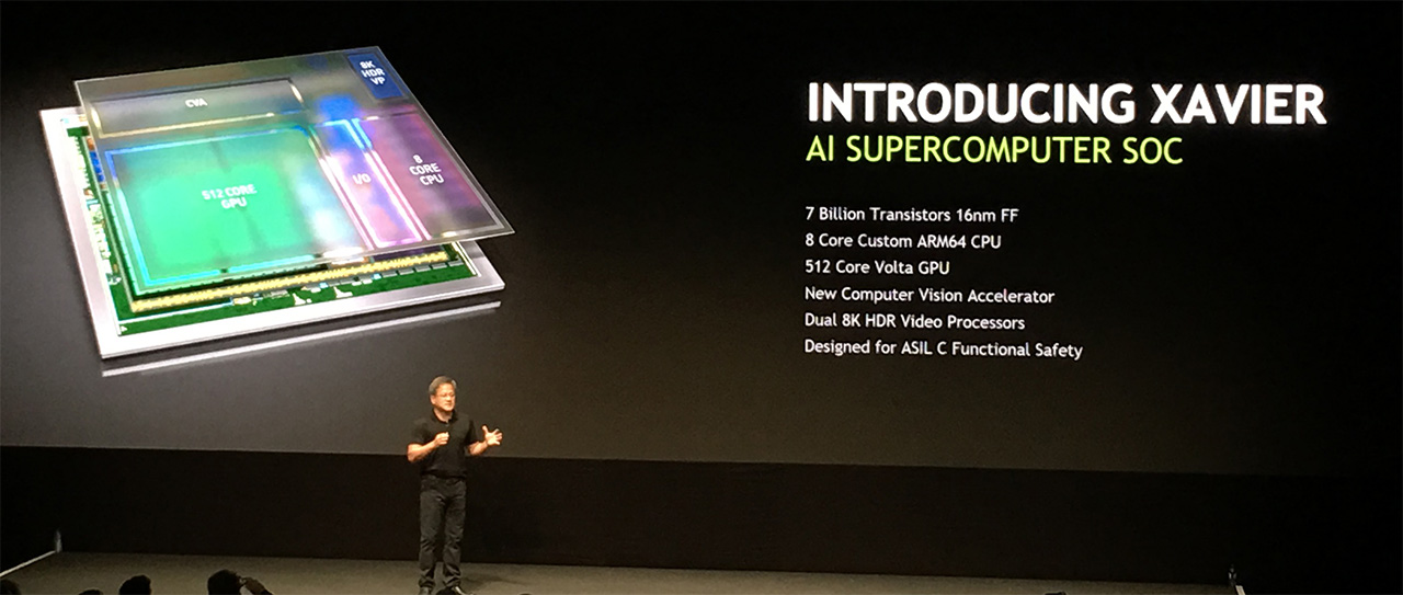 NVIDIA annuncia al GTC Europe Xavier, il primo SoC per guida autonoma