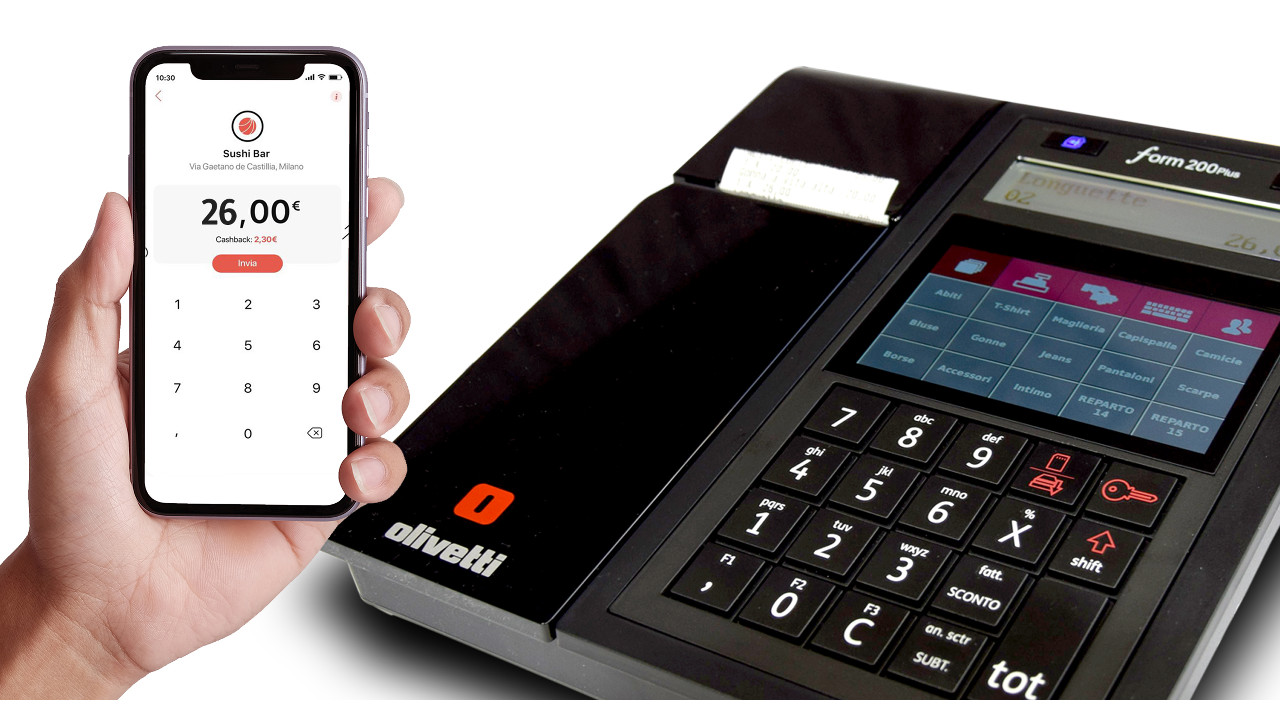 Olivetti integra Satispay nei suoi registratori di cassa