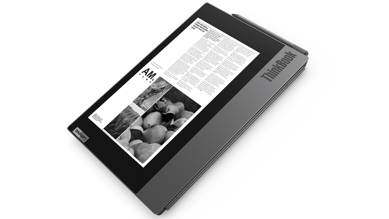 ThinkBook Plus: da Lenovo un portatile con display e-ink che funziona anche da chiuso