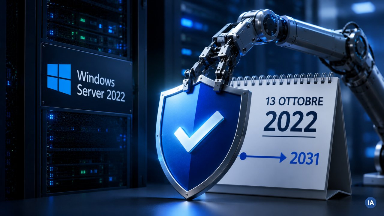 Windows Server 2022 perde il supporto mainstream il 13 ottobre, ma le patch arrivano fino al 2031